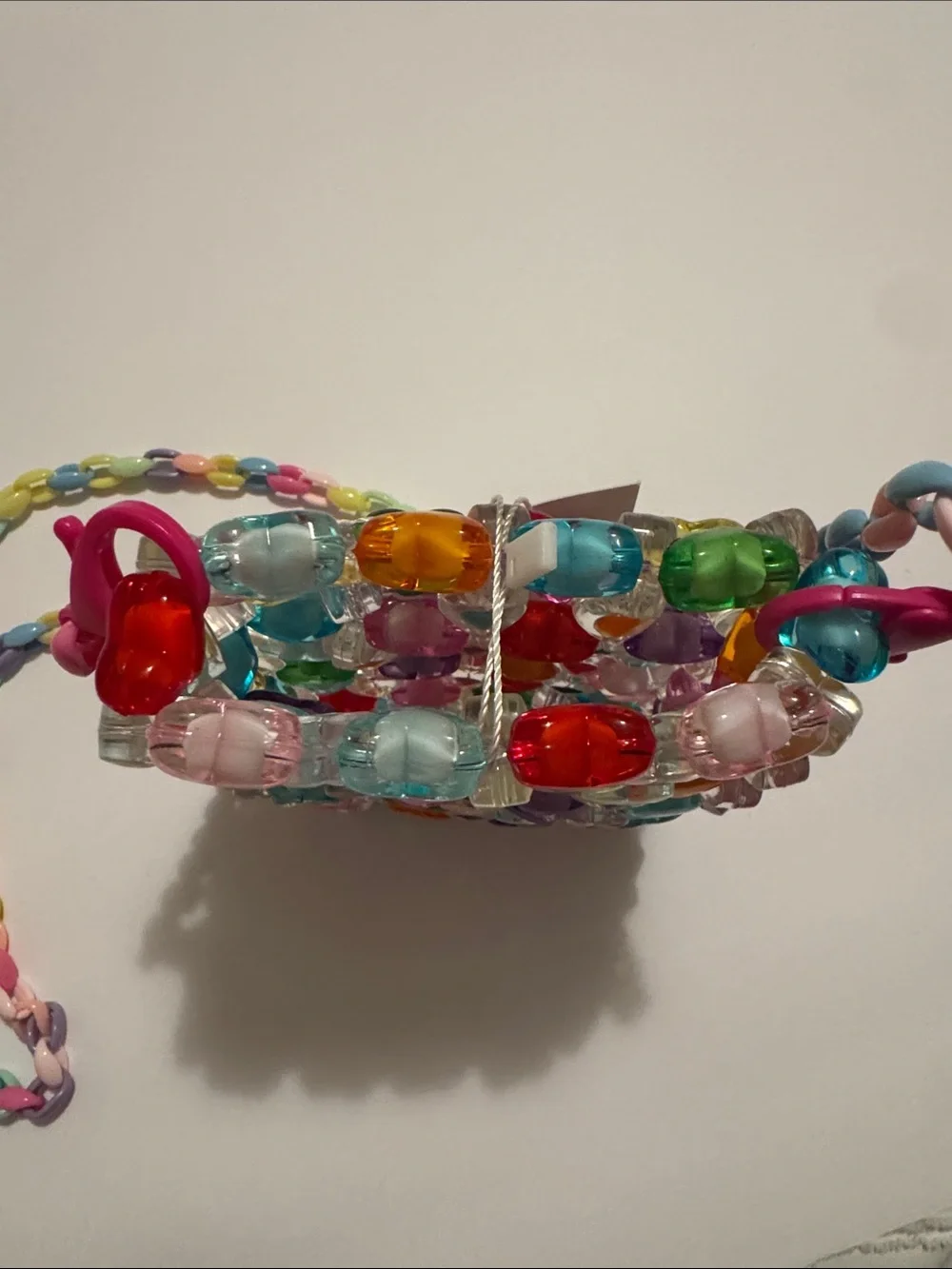 Lola and the Boys Candy Hearts Bead Crossbody Bag
